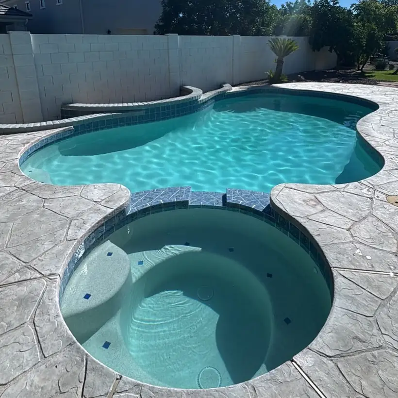 Pool and spa combination