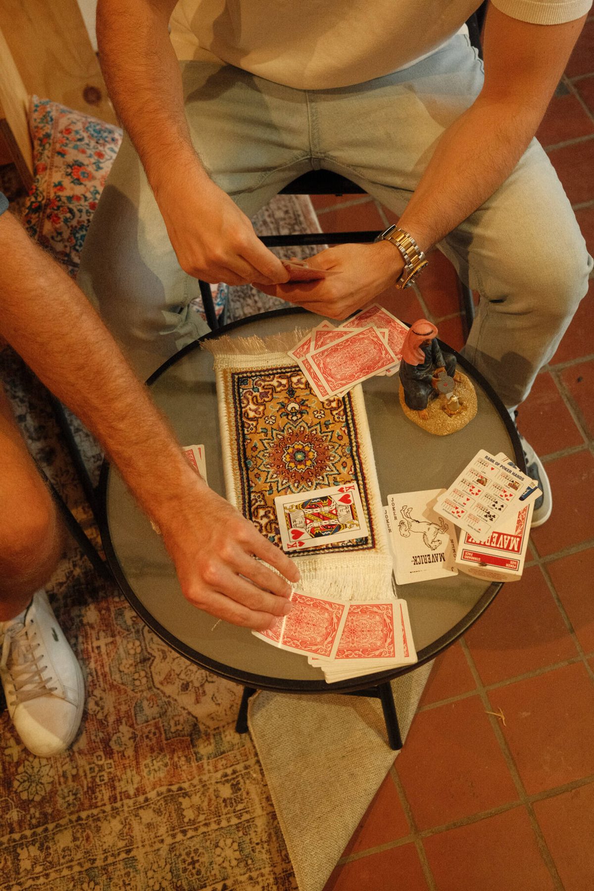 Cards and tea at Mazikaa Nights
